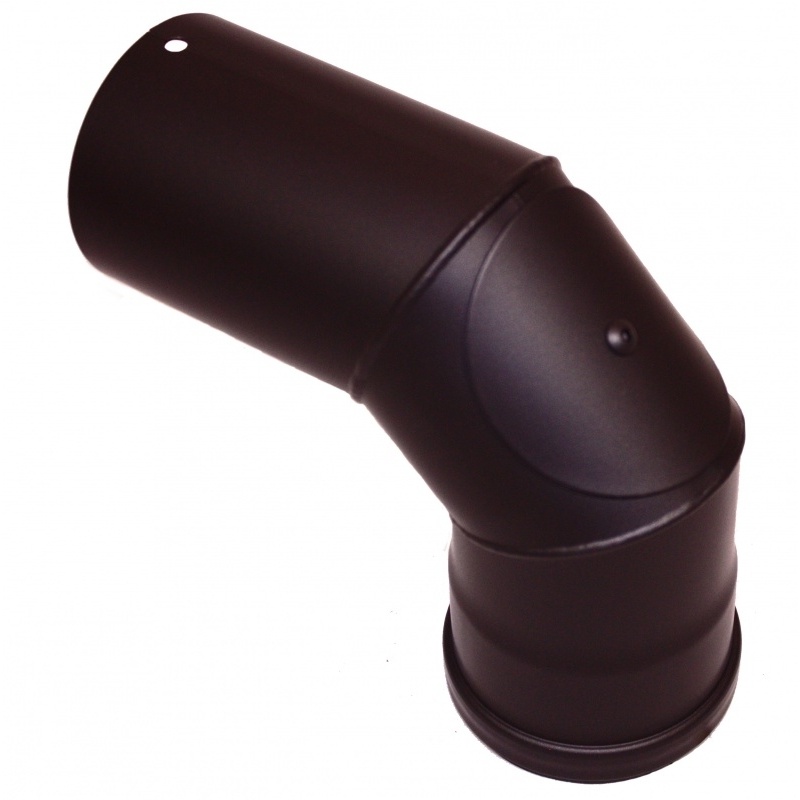 Pelletkachel 90° bocht met veegluik ∅ 100mm