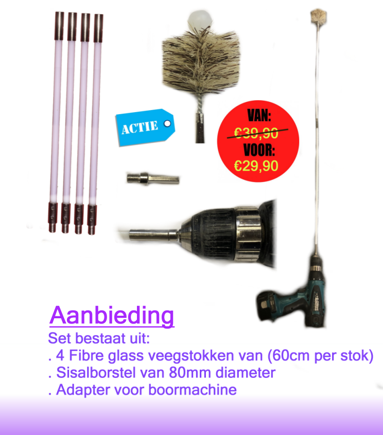 Fibre glass veegset